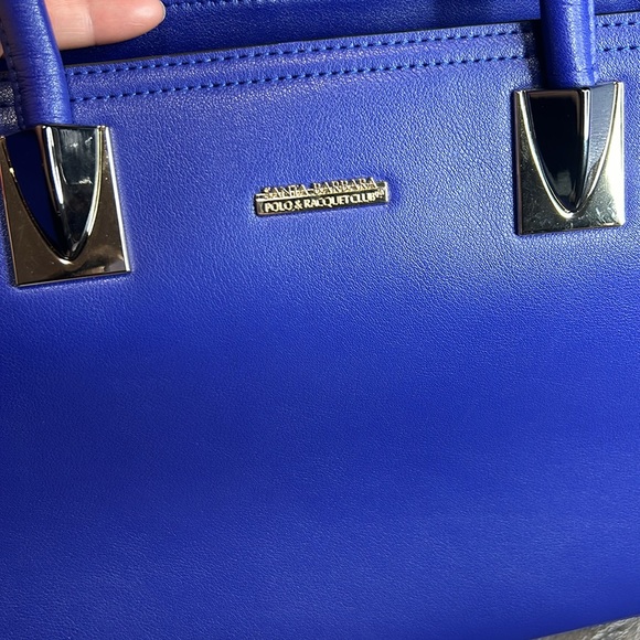 Santa Barbara Polo & Racquet Club Blue Leather bag/purse - Picture 6 of 15